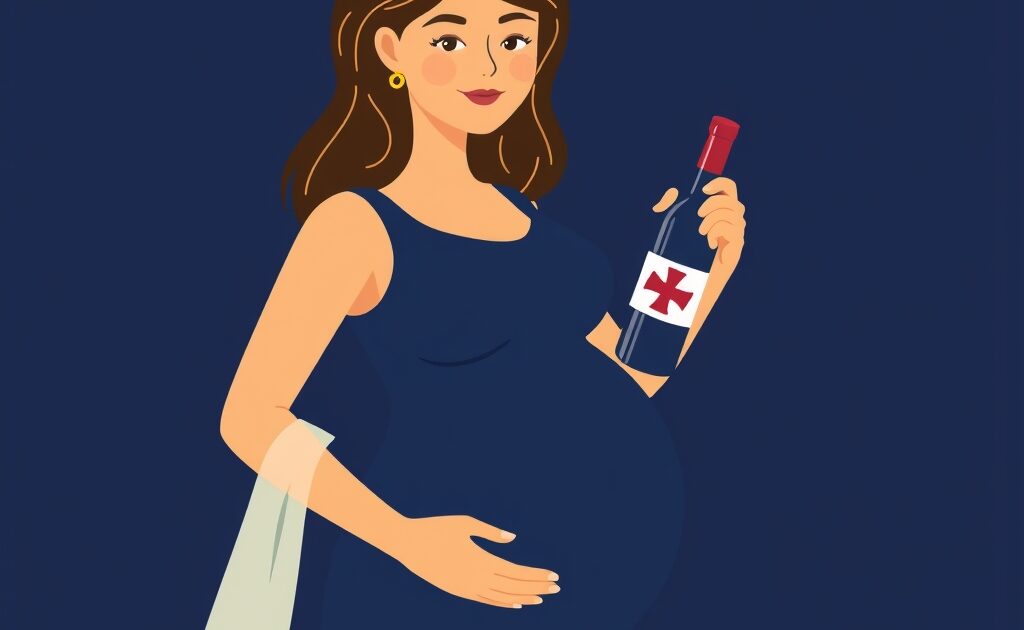 Ostrzeżenia o szkodliwości alkoholu dla kobiet w ciąży i karmiących.